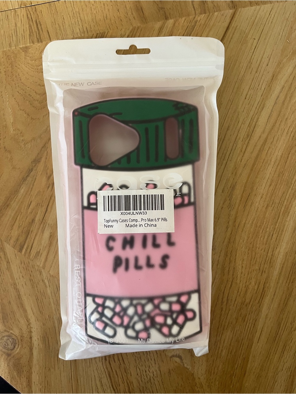 Phone Case - Pink 'Chill Pills' Pill Bottle Design
